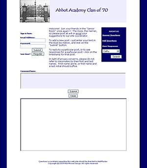 Abbot Academy Class of 70 Home Page