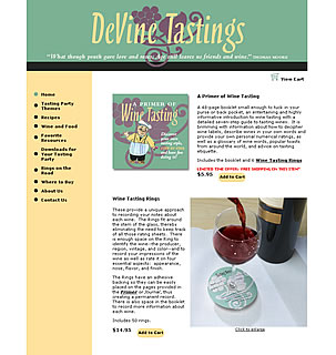 DeVine Tastings Home Page